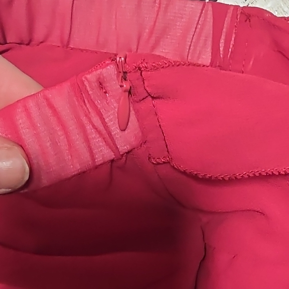 Source Unknown Red Ruffled Mini Skirt - Picture 4 of 4